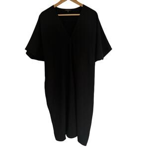 Aritzia BABATON Black Oversized Shift Dress size M